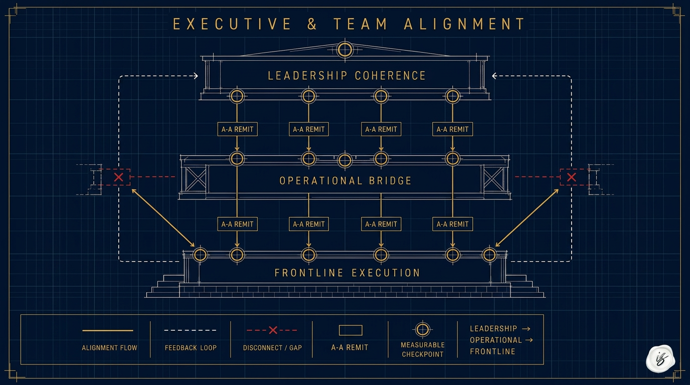 InkedState Executive & Team Alignment — Leadership Coherence, Operational Bridge, Frontline Execution with measurable checkpoints